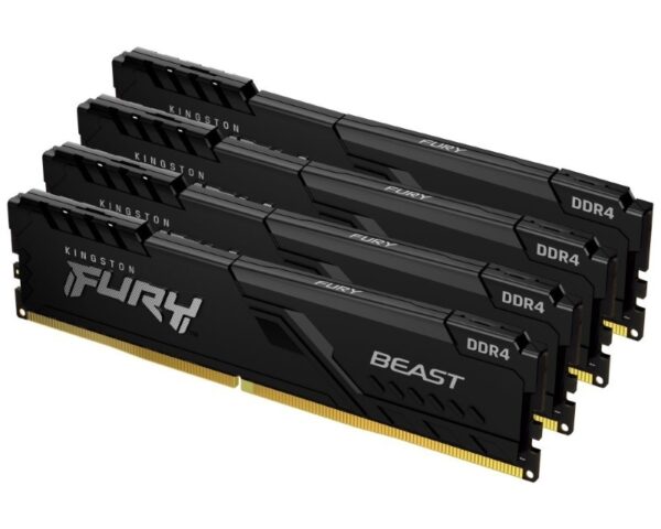 DIMM DDR4 128GB (4x32GB kit) 3600MHz KF436C18BBK4/128 Fury Beast Black